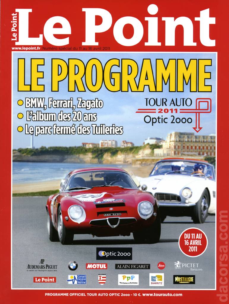 Cover of Programme 2011 Tour Auto Optic 2000, %!s(<nil>)
