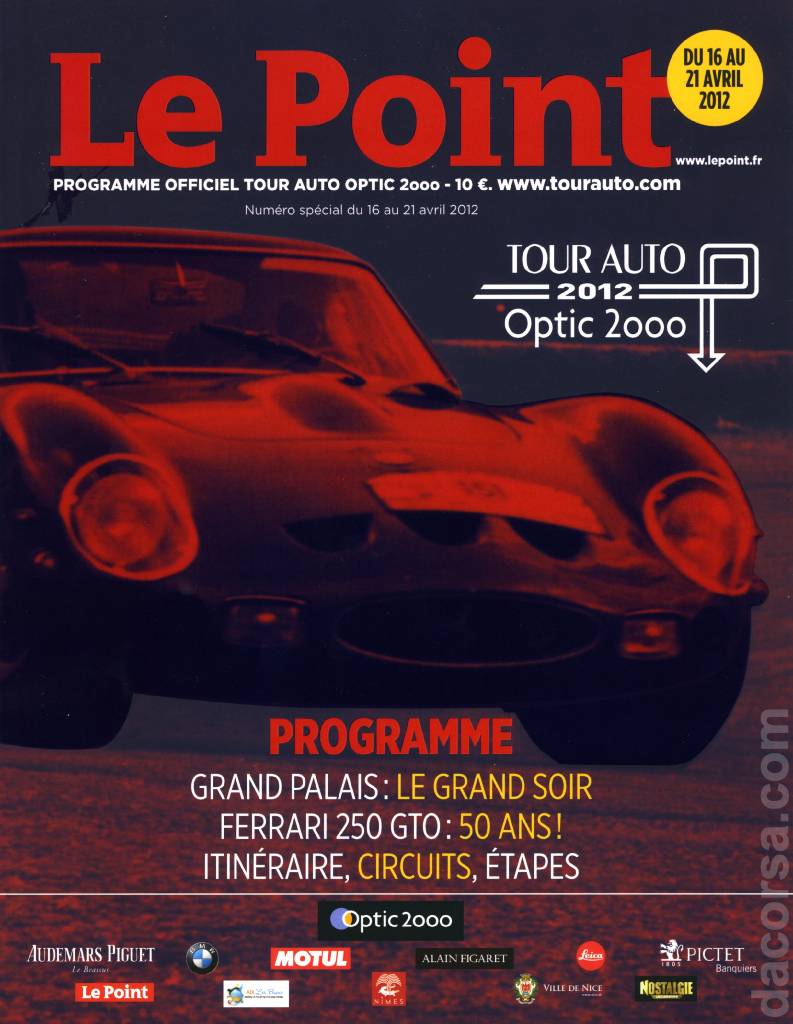 Cover of Programme 2012 Tour Auto Optic 2000, %!s(<nil>)