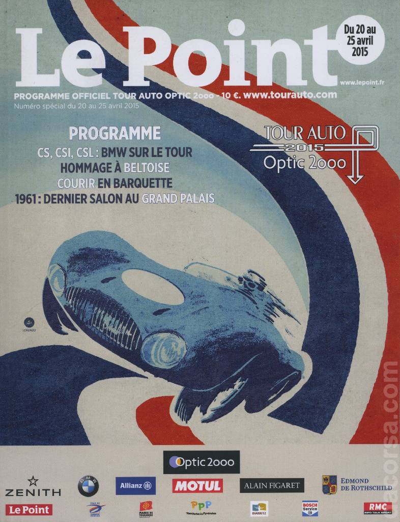 Cover of Programme 2015 Tour Auto Optic 2000, %!s(<nil>)