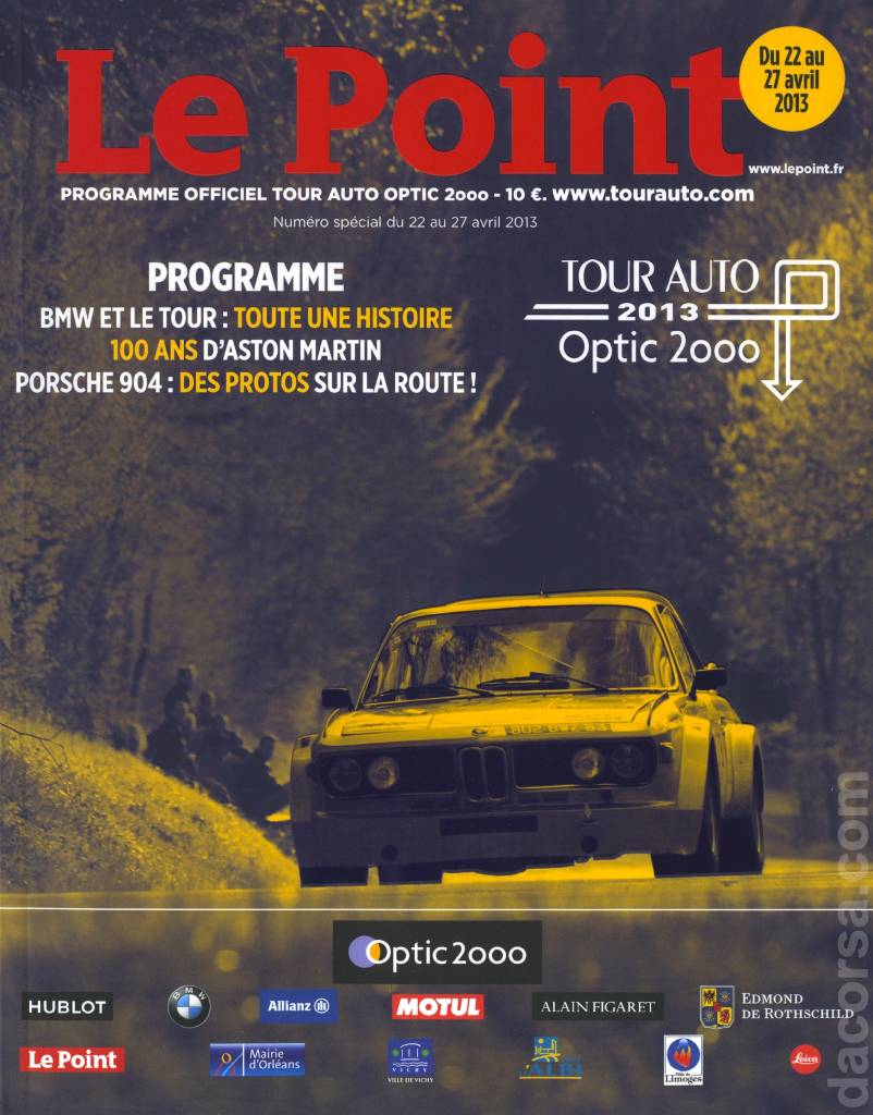 Cover of Programme 2013 Tour Auto Optic 2000, %!s(<nil>)